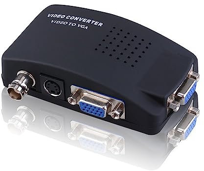 REDGO Convertidor de BNC-Video, S-Video o Entrada VGA a Salida VGA