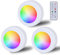 Faretto LED RGB alimentato a batteria con telecomando, 16 colori che cambiano colore, illuminazione per armadio, dimmerabile, senza fili, con timer e funzione memoria, per cuscinetti adesivi