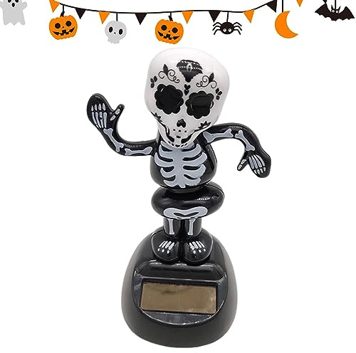 Solar Powered Dancing Toys Halloween - Halloween Ghost Dancing Figure Toys Car Dashboard Decoration | Solar Wobble Figures | Shaking Head Halloween Car Decor | For Window, Halloween Car Decor