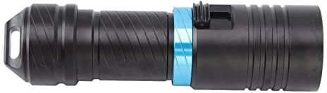 ViaGasaFamido Tauch-Taschenlampe 5000 Lm IPX8 Wasserdicht 100 M Dimmbare Unterwasser-Taschenlampe Weißes Licht Aluminiumlegierung für Tauchen Angeln Jagd Bergung Camping