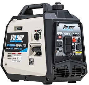 Pulsar PGD16ISCO Ultra Light Quiet 1600W Portable Gas Inverter Generator, CARB Compliant