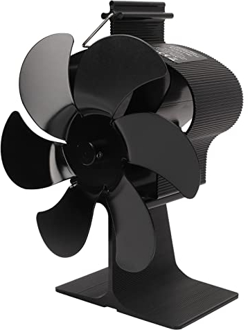 NDNCZDHC Ofenventilator, 6 Flügel, Wärmebetriebener Ofenventilator, Selbststartender Kaminventilator, Geräuscharmer Ofenventilator Für Holzofen-Kamin