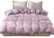 Odot Housses de Couettes 150x200cm 180x220cm 200x230cm, Couleur Unie Housse de Couette Microfibre Douce avec Fermeture Eclair pour Adulte Enfant, 1~2 Personnes (150x200cm,Rose + Violet)
