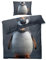 MOBEITI Pinguin Bettwäsche 155x200, Tiere Wendebettwäsche, Weiche Kuschelige Mikrofaser Bettbezug Set 2teilig, 1 Kissenbezug 80x80, mit Reißverschluss -MO&344