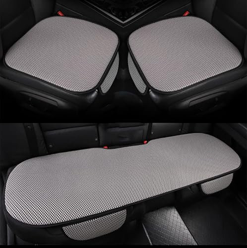 3 Stück Autositzkissen für VW T4 Transporter,sitzkissen Sitzauflagen Sitzauflage Auto Sitzpolster Seat Cushion Car Seat Protector Auto Zubehör,Gre-y