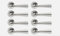 AB Hardware 8 Pack of Twirl Lever on Rose Internal Door Handle Handles Set Polished Chrome