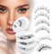 Magnetic Eyelashes with Applicator, 4 Pairs Reusable Magnetic Lashes Easy to Wear and Remove, Natural Look Eyelashes Magnetic No Glue Needed, Beginner Friendly(magnetic lashes-K8+604)