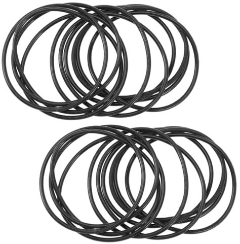 JOINPAYA 50Pcs Bracelet En Silicone Simple Bracelets De Gelée De Silicone Bracelets Noir Bracelet En Silicone Confortable