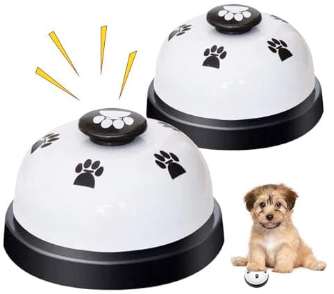 Dog Bells Toilet Training Dog Doorbell,2 PCS Dog Bells for Dog Training Dog Bells Training Quality Loud and Crisp Doorbell for Potty Toilet Training And Eating Communication Bells