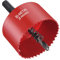 Flintronic Hole saw, Lochfräse Set, 68mm Lochkreissäge, Bi-Metall-Lochsäge, 1 Bohrer, 1 Mechanische Feder,1 Sechskantschlüssel, Lochsäge für Aluminium, Holz, PVC-Platte & Kunststoffplatte 1/4 Gewinde