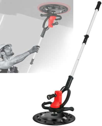 Smoothing Polishing Machine, 1680W Electric Concrete Trowel Machine with Removable Handle, 6 Variable Speed, 280-2800R/min, Multi-function Sander Grinder for Concrete Wall
