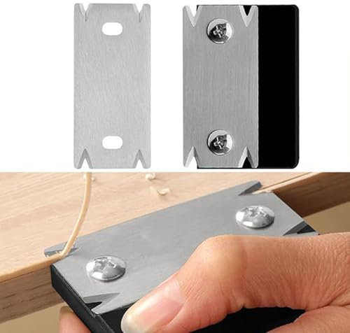 Canteadora de Chapa, Cuchilla Cortadora de Bordes para Carpintería, Cepilladora de Bordes Manual Hecha de Acero al Carbono, Enchapadora de Cantos Portátil con Reemplazo de Cuchillas