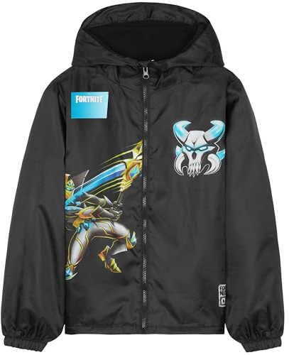 Get Trend Fortnite | Minecraft | Pokemon Giacca Impermeabile Bambino, Giacca Antipioggia con Fodera in Pile o Reversibile, Regalo Ragazzo