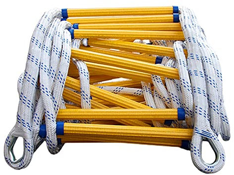 Sicherheitsleiter, Notfall-Sicherheitsleiter für zu Hause, Feuerleiter, Feuerleiter mit Hakenkarabiner/Seildurchmesser: 20 mm/20 m/65,6 Fuß