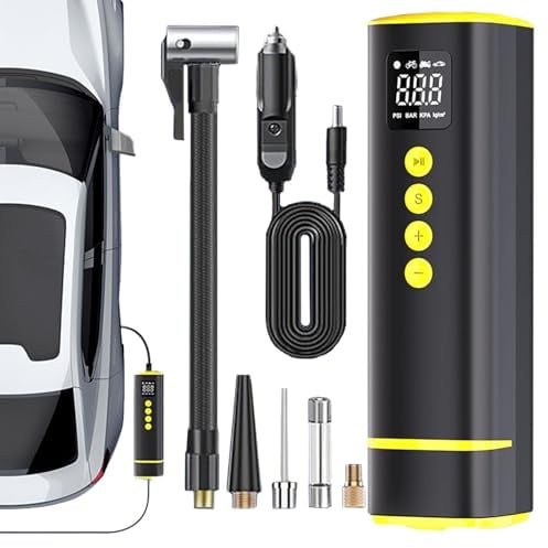 Druckluftkompressor Luftkompressor Kompressor Kabelloses Elektrisches | Kabellose Luftpumpe Geeignet Für Auto Bike Motorrad Fahrrad LKW Sowie Sportbälle