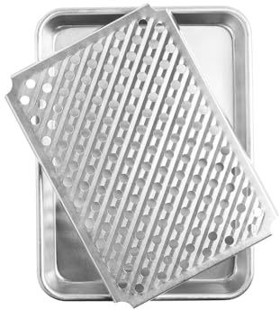 Nordic Ware Naturals Quarter Sheet Pan with Multi-Purpose Oven and Cooling Rack