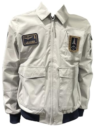 Aeronautica Militare AB3049 Pilot-Jacke für Herren, Motiv: Pfeile Tricolori aus technischem Gewebe