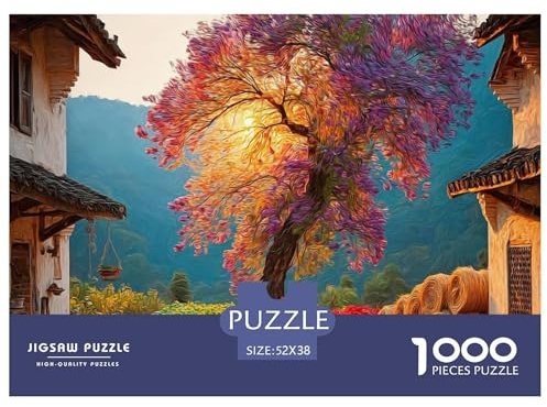 Old Farmhouse Courtryside 1000 Stück Premium-Karton Puzzle Colorful Landscape Stressabbau Kreatives Spiel Puzzles Als Wohnaccessoires 52x38cm/1000pcs Old Farmhouse Courtryside 1000 Stück Premium-Kart