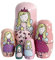 Handmade Wooden Nesting Doll Russian Doll Kits Colourful Decoration (Fairy Angel)