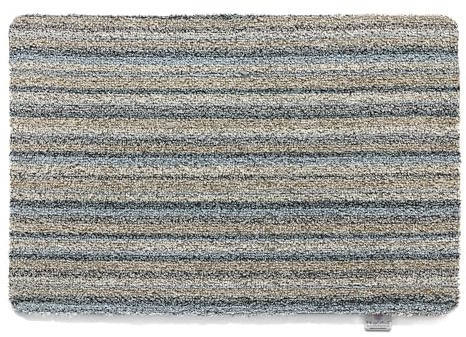 HUG RUG Plains Ribbon Grey Door Mat, 50x75cm