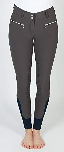 PFIFF 102566 Reithose 'Paisley' Damen Grip Vollbesatz, grau 36