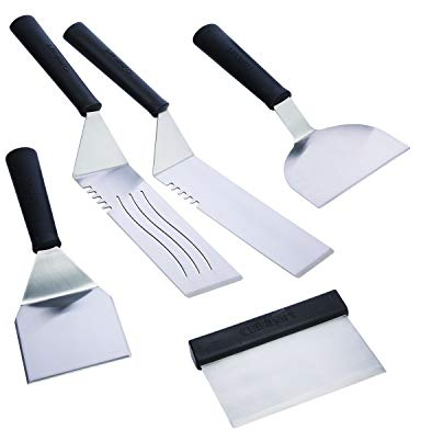 Cuisinart CGS-509 Lot de 5 spatules pour Barbecue en Acier Inoxydable