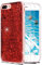 Feyten Coque iPhone 8 Plus/iPhone 7 Plus avec Verre Trempé [Lot de 2], Mince Brillant Bling Paillettes Anti-Rayures Antichoc TPU Silicone Souple Housse pour Apple iPhone 8 Plus /7 Plus 5,5 (Rouge)