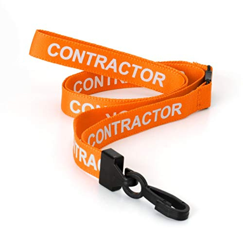 CKB LTD Contractor Lanyards Breakaway Safety Lanyard Neck Strap Swivel Plastic Clip for ID Card Holder Pull Quick Release Design