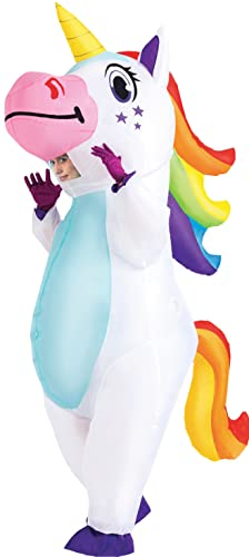 Spooktacular Creations de Spooktaculaires Costume gonflable à licorne complète adulte (blanc)