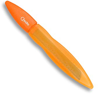 CREDO Keramik-Nagelfeile POP ART, 3 Feilflächen, orange