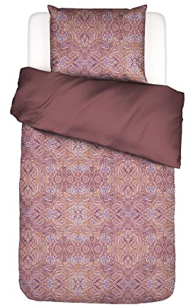 ESSENZA Bettwäsche Boheme Paisley Baumwollsatin Rhabarber, 155x220 + 1 x 80x80 cm, 401609-100DE-002, 155x220 + 1x 80x80 cm