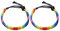 Zhenwo Gay Pride Armband LGBT Regenbogen Armband Rainbow Freundschaftsarmband Handmade Regenbogen Stoffband Schmuck,2pcs
