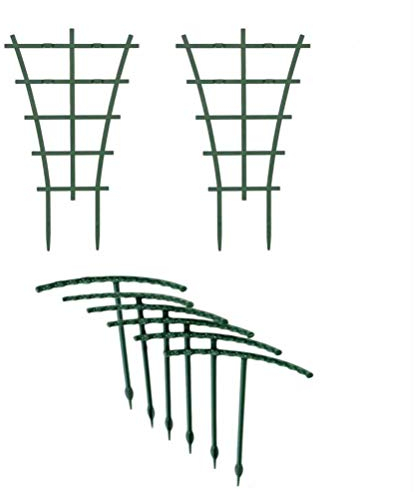 Cabilock Gitter Für Gartenpfähle 8Pcs Garten Anlage Klettern Spalier Kunststoff DIY Klettern Spalier Mini Klettern Anlage Spalier T? Unterstützung für Topf Klettern Pflanzen Reben