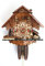 CLOCKVILLA HETTICH-UHREN Original Schwarzwälder Kuckucksuhr 8 Tage Schwarzwaldhaus beweglicher Holzhacker