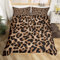 Leopard Drucken Bettwäsche Set 135x200cm Gepard Gedruckt Betten Set für Kinder Mädchen Frauen Schwarz Braun Leopard Bettbezug Set Afrika Wildtierfell Muster Luxus Zimmer Dekor 2St