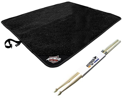 Ahead AA9027-2 Schlagzeug Teppich 275x160cm + keepdrum Drumsticks