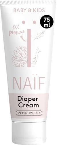 Naïf Windelcreme Parfümfrei - 75ml - für Baby und Kind - Natürliche Inhaltsstoffe