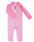 weVSwe Traje De Baño para Bebé UPF 50+ Protección Solar para Niños Pequeños Rash Guard con Cremallera En La Entrepierna Rayas Rosas 6-12 Meses