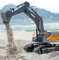 efaso Volvo/Huina - Véhicules de chantier RC - Pelle à chaîne - Pour enfants à partir de 8 ans - Avec de nombreuses fonctions et accessoires - Pelleteuse RC Huina 1592 - Version métal 1:14