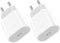 USB C Adapter 20W für iPhone 15 14 13 12 11 Pro Max Mini XS Xr X SE, 2-Pack USBC Netzteil Ladegerät Stecker Ladestecker Netzstecker