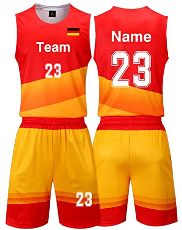 LAIFU Benutzerdefinierte Basketball Trikot Basketball Trikot Herren Individuell Gestaltbar Mit Beliebigem Namen und Nummer