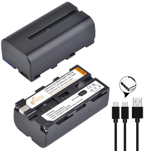 Pickle Power 2x2800mah NP-F550 Reemplazo de Batería con Pantalla LCD de Salida USB para LED Video Light NP-F550 F570 F960 F750 F770 F970 F930 Camcorde YONGNUO Godox