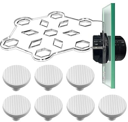 Aquarium Choice Korallen-Fragständer Magnethalterung Reef Magnete Halter für Frag Rack (Korallenhalter mit 7 Frag Plug)