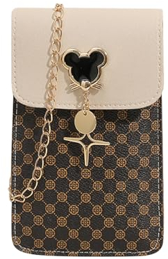 KBRPEY Handytasche zum Umhängen Damen zum Umhängetasche PU Leder Bauchtasche Damen Stylisch Crossbody Bag Damen Bedruckte Kleine Quadratische Tasche für Damen und Mädchen