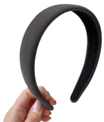 1 Stück Damen Haarreif Samt Stirnbänder Vintage Haar Accessoires Haarband Haarreifen Stirnband Kopfband Stirnreifen Haarschmuck Kopfbedeckung für Tägliches Tragen für Frauen Mädchen,Grau