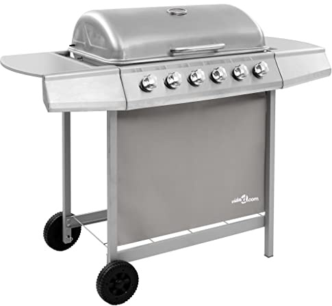 Gasgrill mit 6 Brennern Silber (nur FR/BE/IT/UK/NL)