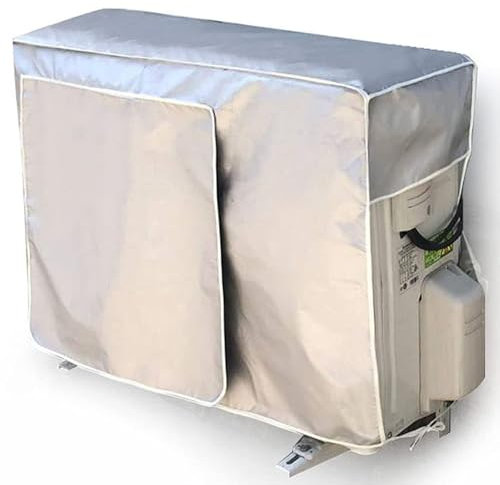Klimaanlagen-Schutzhülle, Anti-Staub-Anti-Schnee-Wasserdichte Klimaanlagen-Abdeckung, Abdeckung für Außenklimaanlage, Klimaanlagen-Abdeckung, Außenklimaanlage Staubschutz (86 * 60 * 35cm)