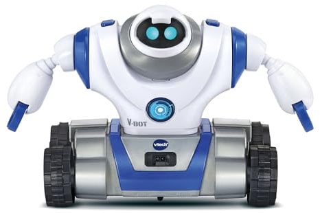 VTech - V-Bot® Explorer, Robot Enfant 5 en 1 à Construire et Transformer, Parlant et Programmable, Jouet Interactif High-Tech, Cadeau Enfant Dès 5 Ans - Contenu en Français