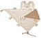 Nattou Big Comforter Doudou Rabbit LAPIDOU, 65 cm, Lapidou Sand Coloured