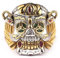 Housunzi The Expendables Glücks Offener ring Stallone Retro-Totenkopf ringe von Trendiger Daumenring Aus Dem Gleichen Film Schmuck Souvenir Cocktailparty Christmas Geschenke Accessoires Männer